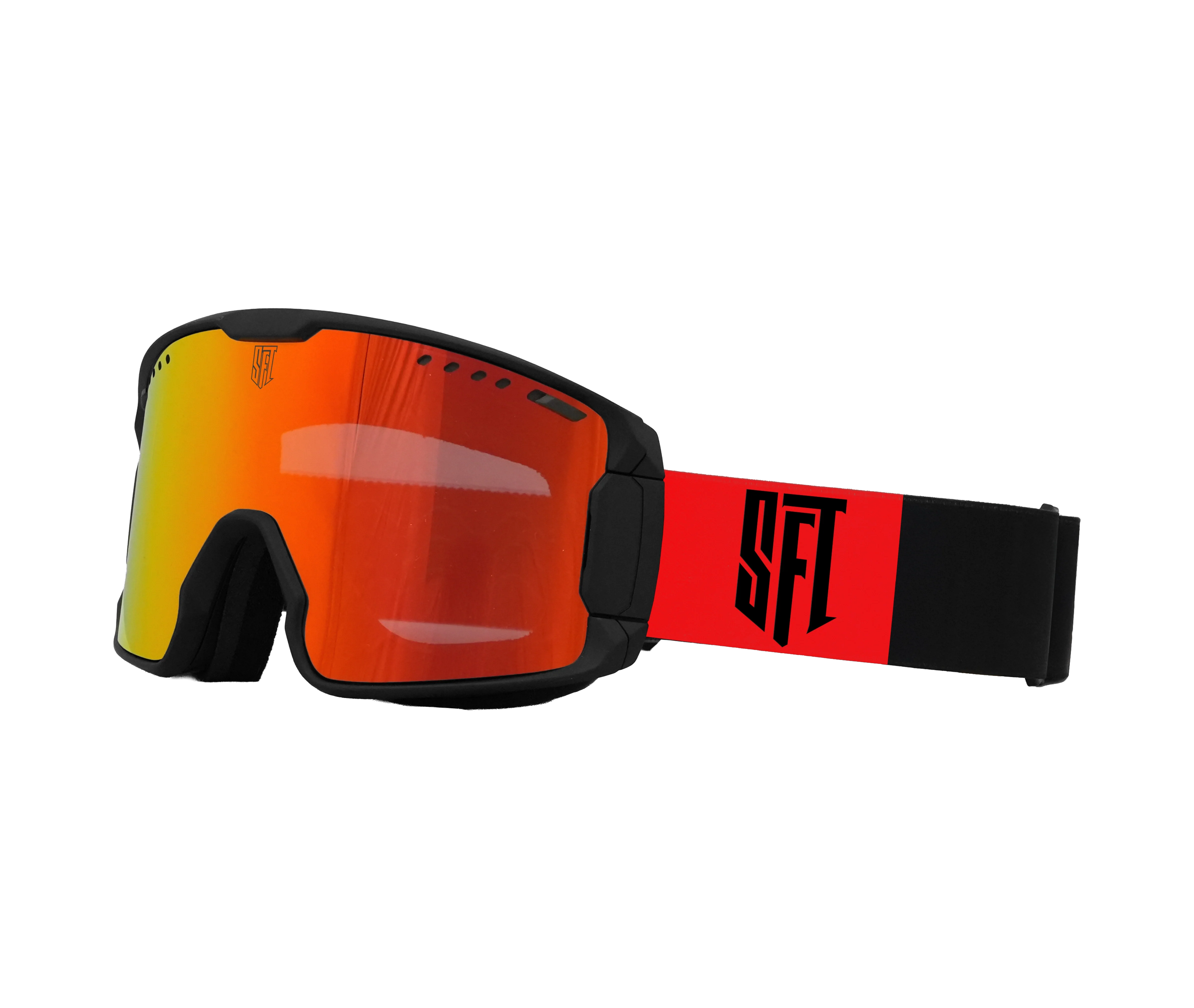 Clip Black Red Goggles