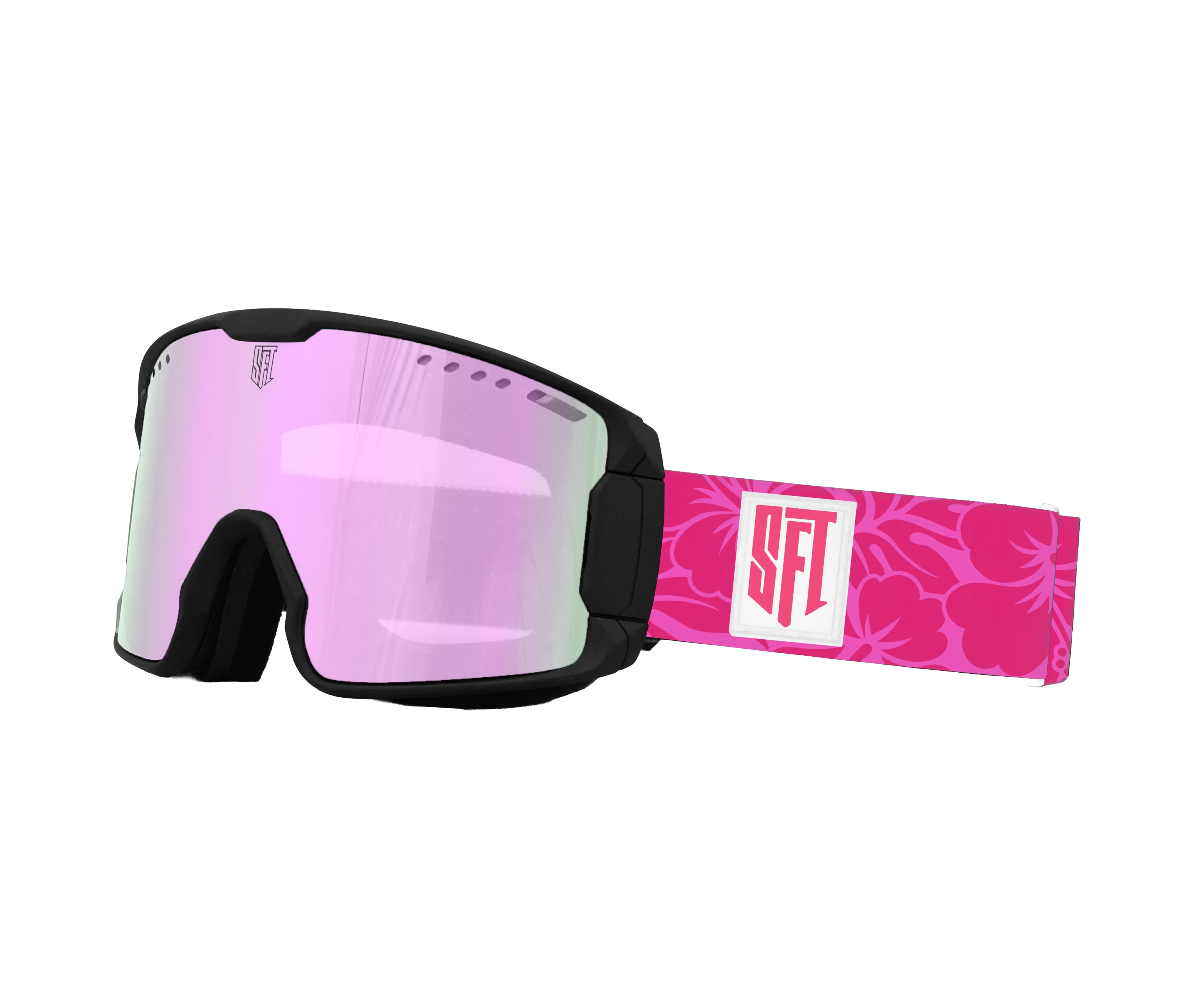 Clip Flower Pink Goggles