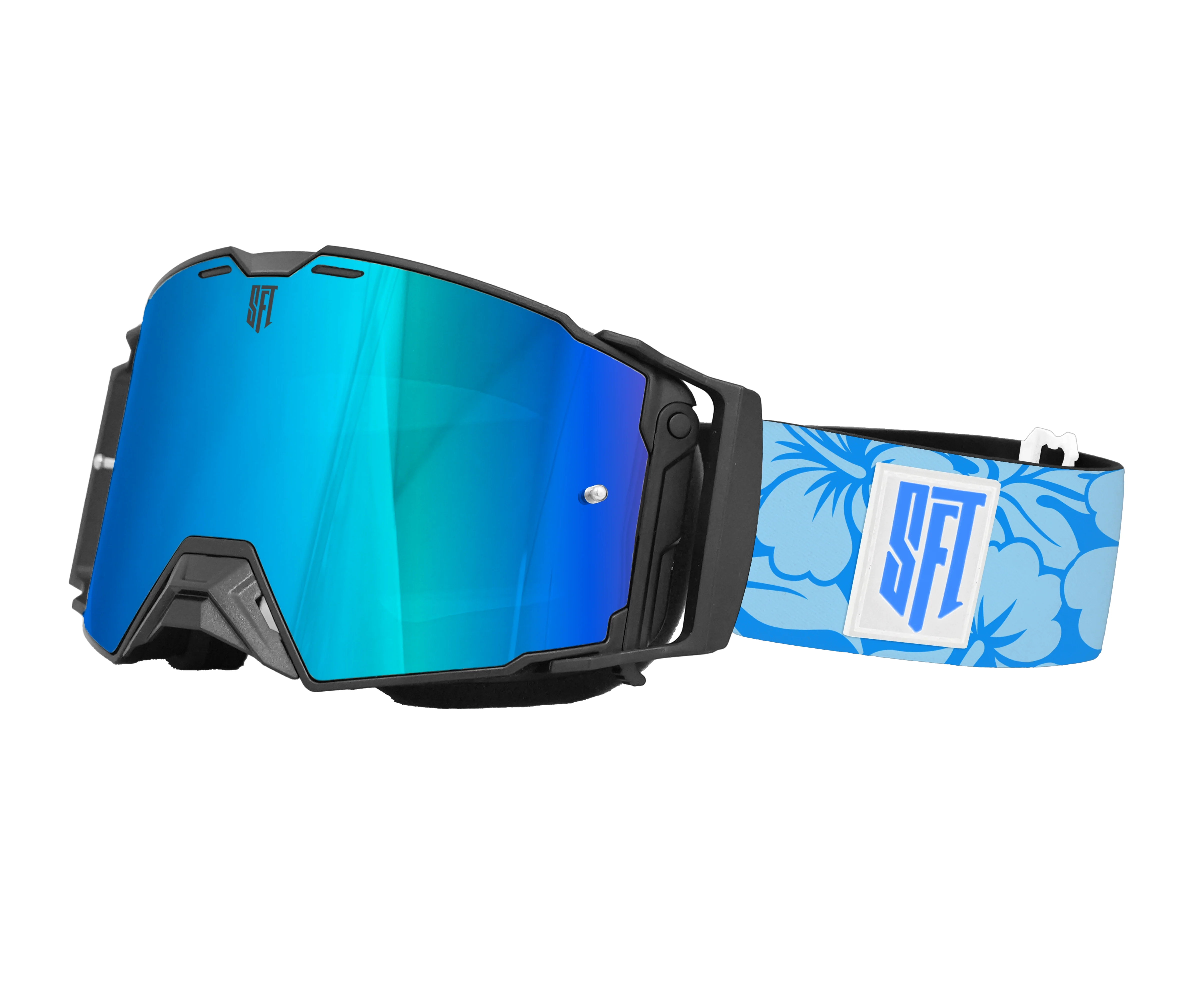 FlatOut Flower Blue Goggles