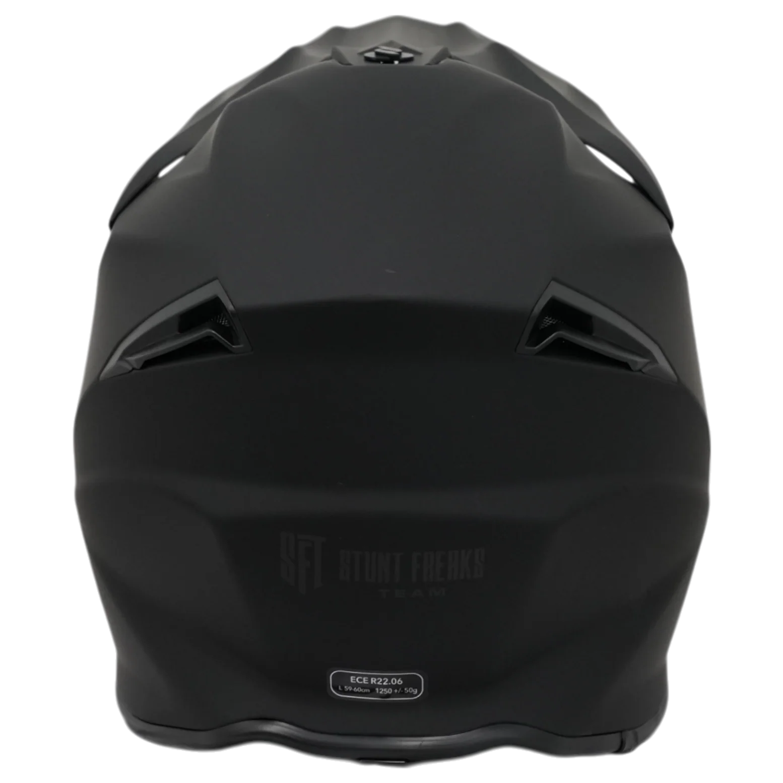 SFT Flatout Black Motocross Helmet - Image 6