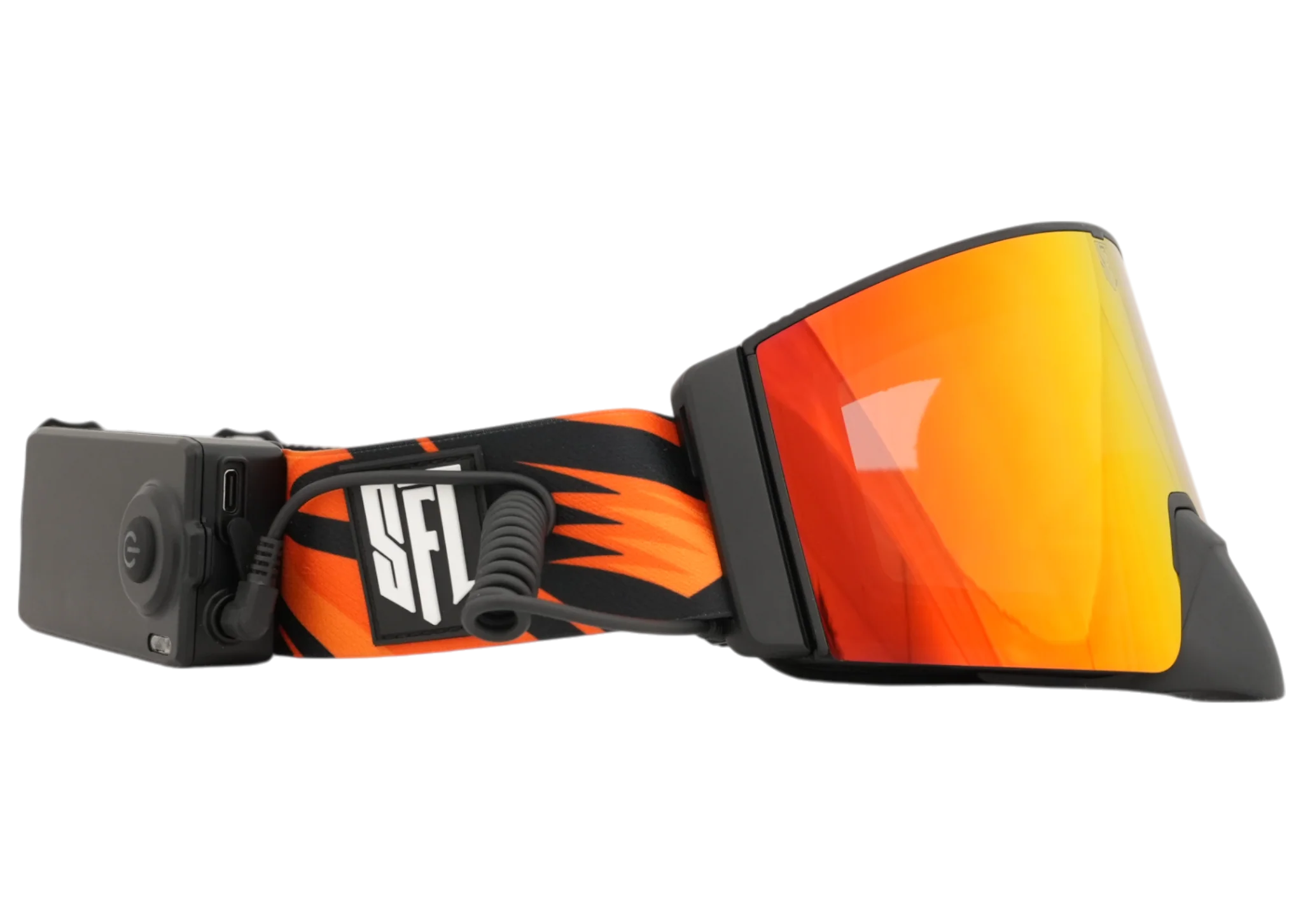 Heat Flare Orange Magnetic Goggles - Image 4