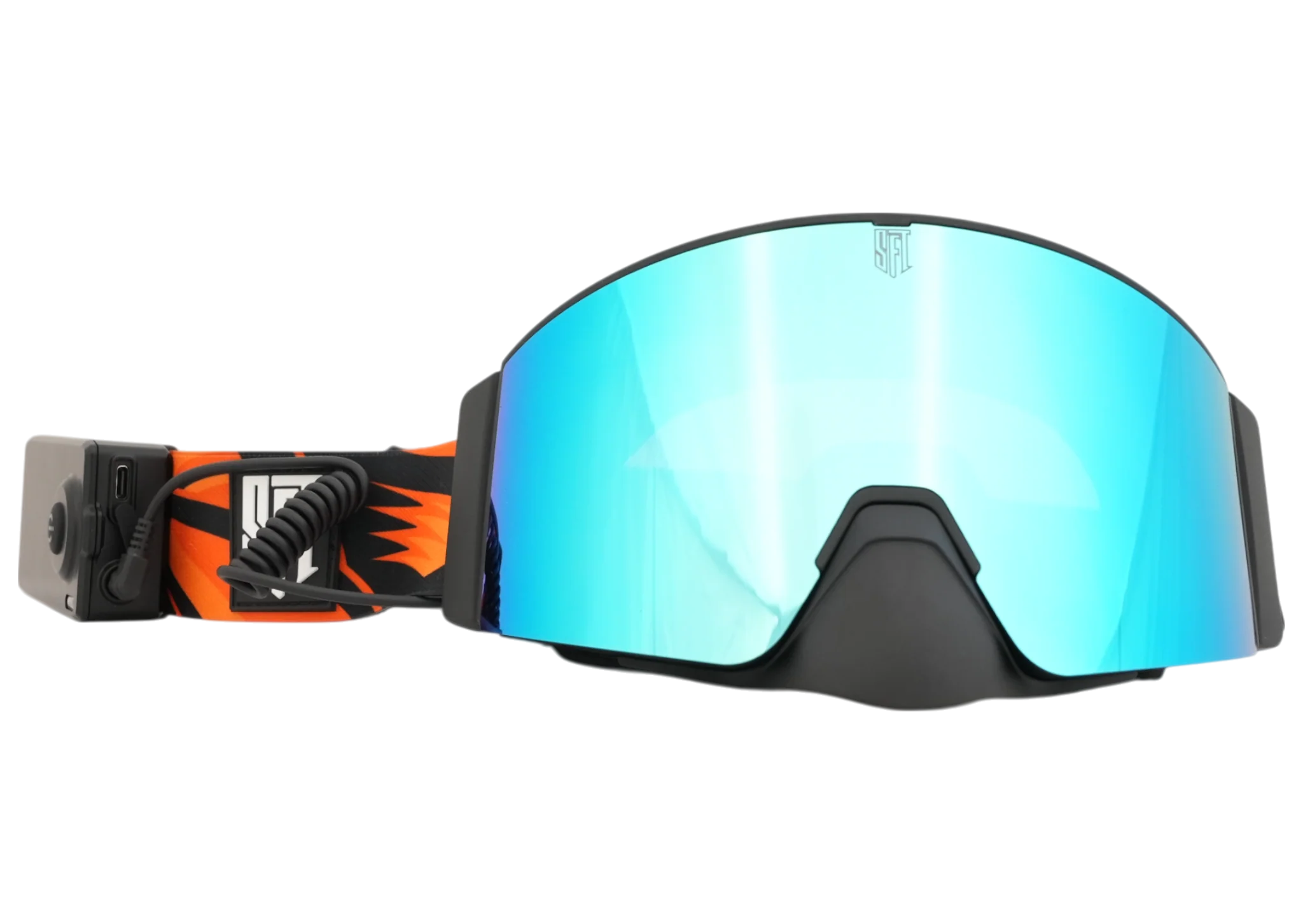 Heat Flare Orange Magnetic Goggles - Image 6