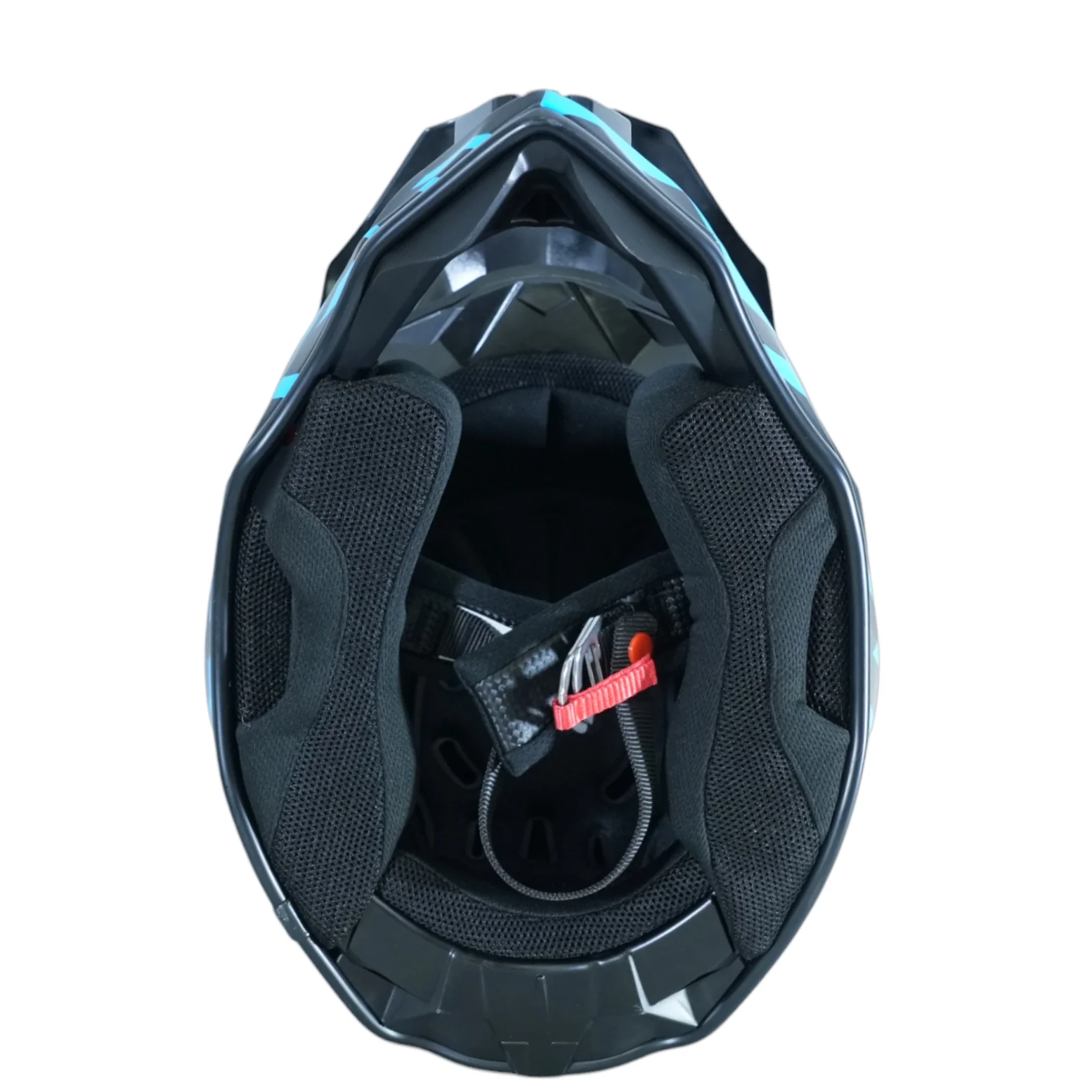 SFT Flatout Blue Motocross Helmet - Image 12