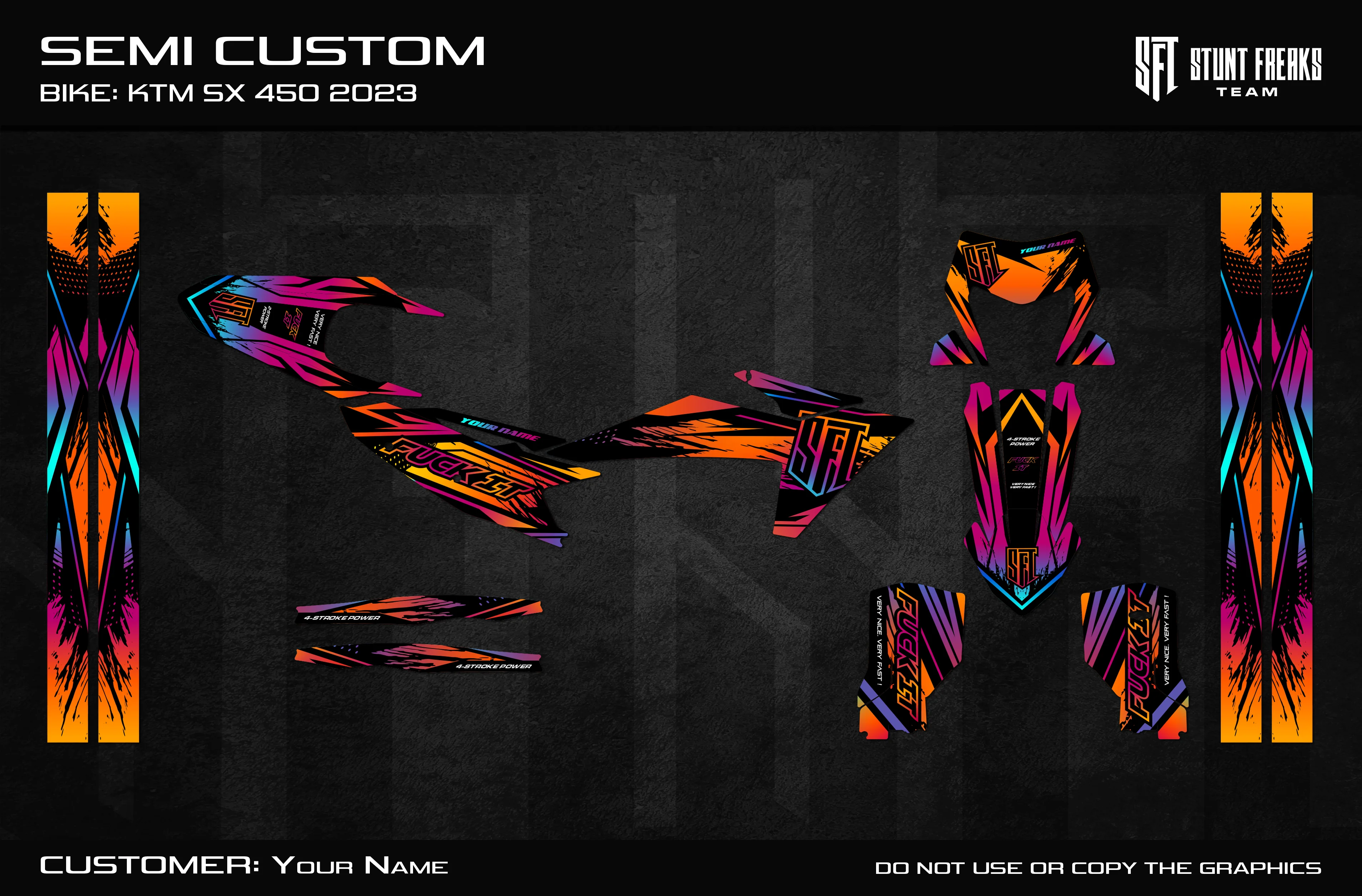 Sunrise Semi Custom Graphics Kit - Image 3