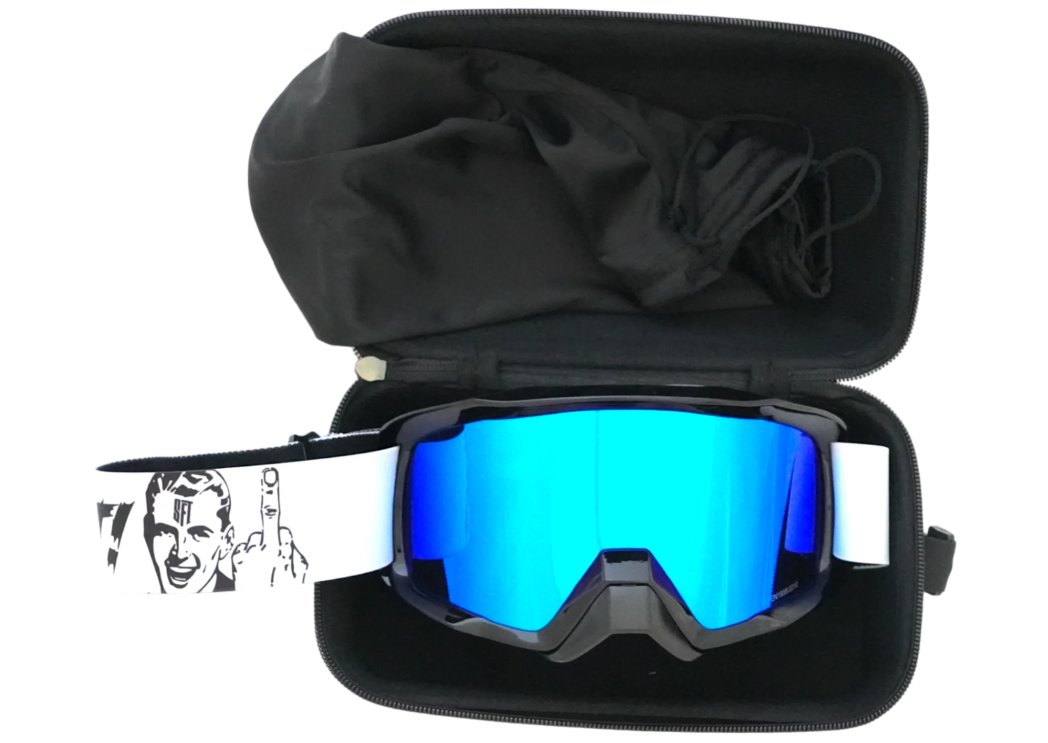 Mesh Fuck It White Goggles - Image 9