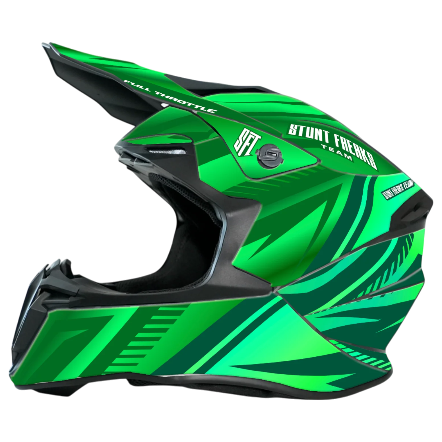 SFT Dual Green Helmet Graphics - Image 3