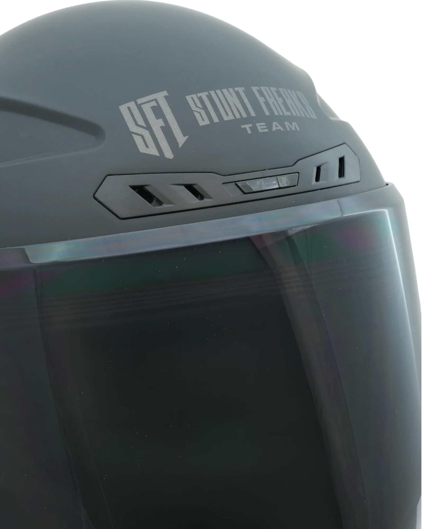SFT FlatOut Black Full Face Helmet - Image 14