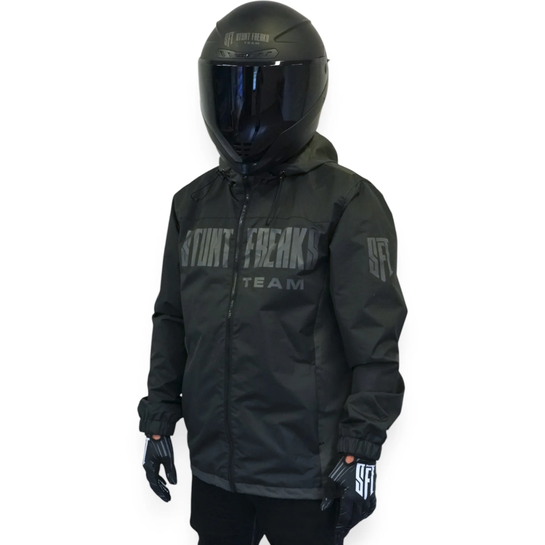 SFT FlatOut Black Full Face Helmet - Image 20