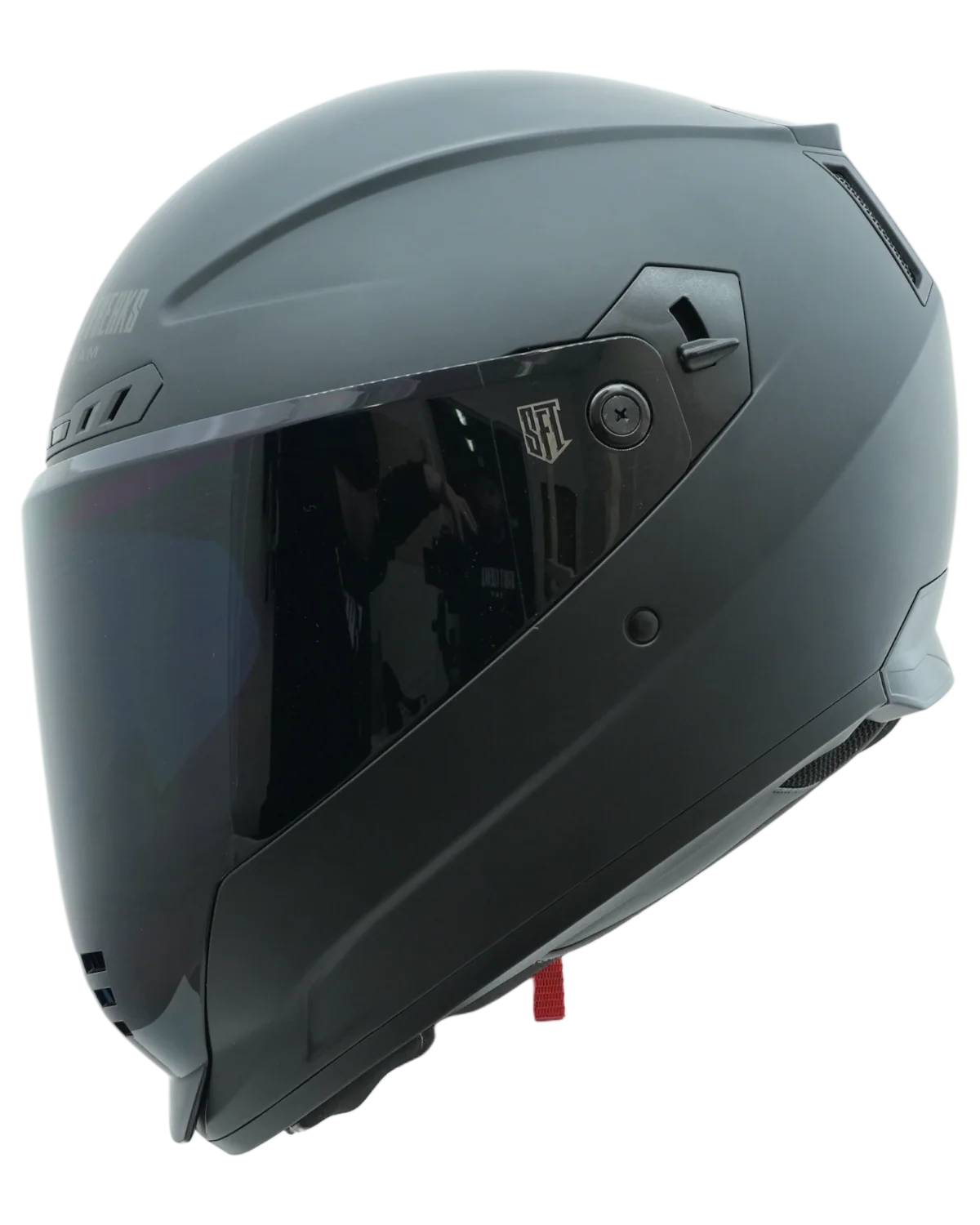 SFT FlatOut Black Full Face Helmet - Image 6