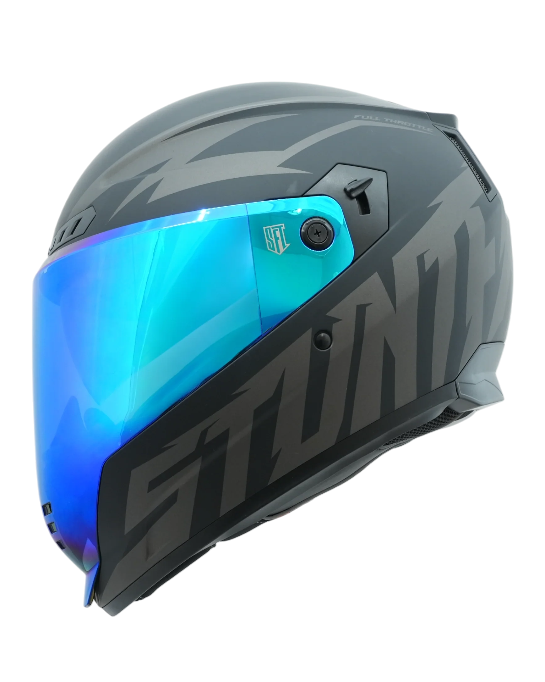 SFT FlatOut Blackedition Full Face Helmet - Image 3