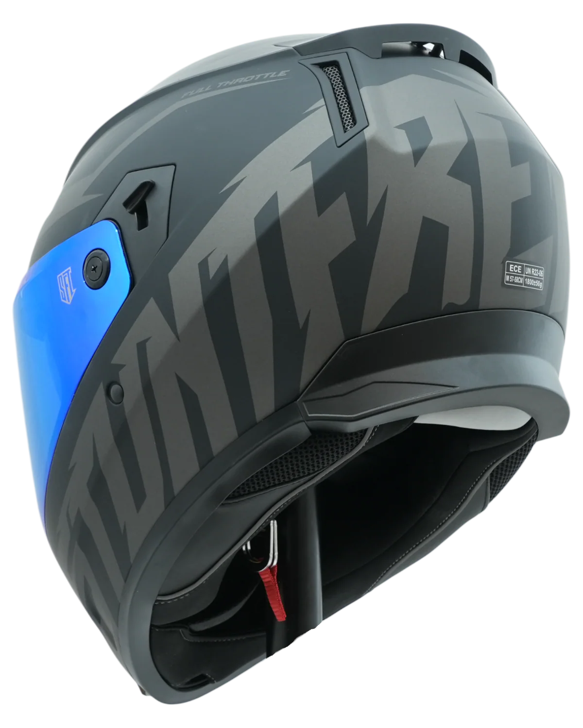 SFT FlatOut Blackedition Full Face Helmet - Image 6