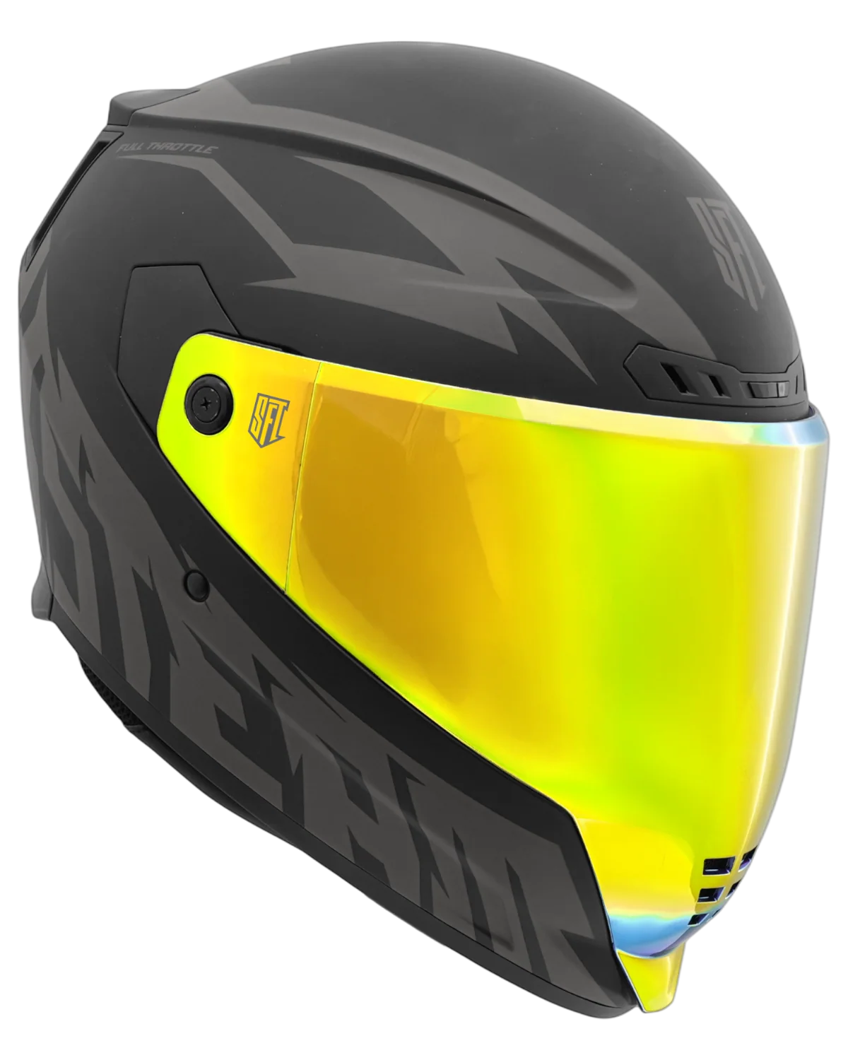 SFT FlatOut Blackedition Full Face Helmet - Image 9