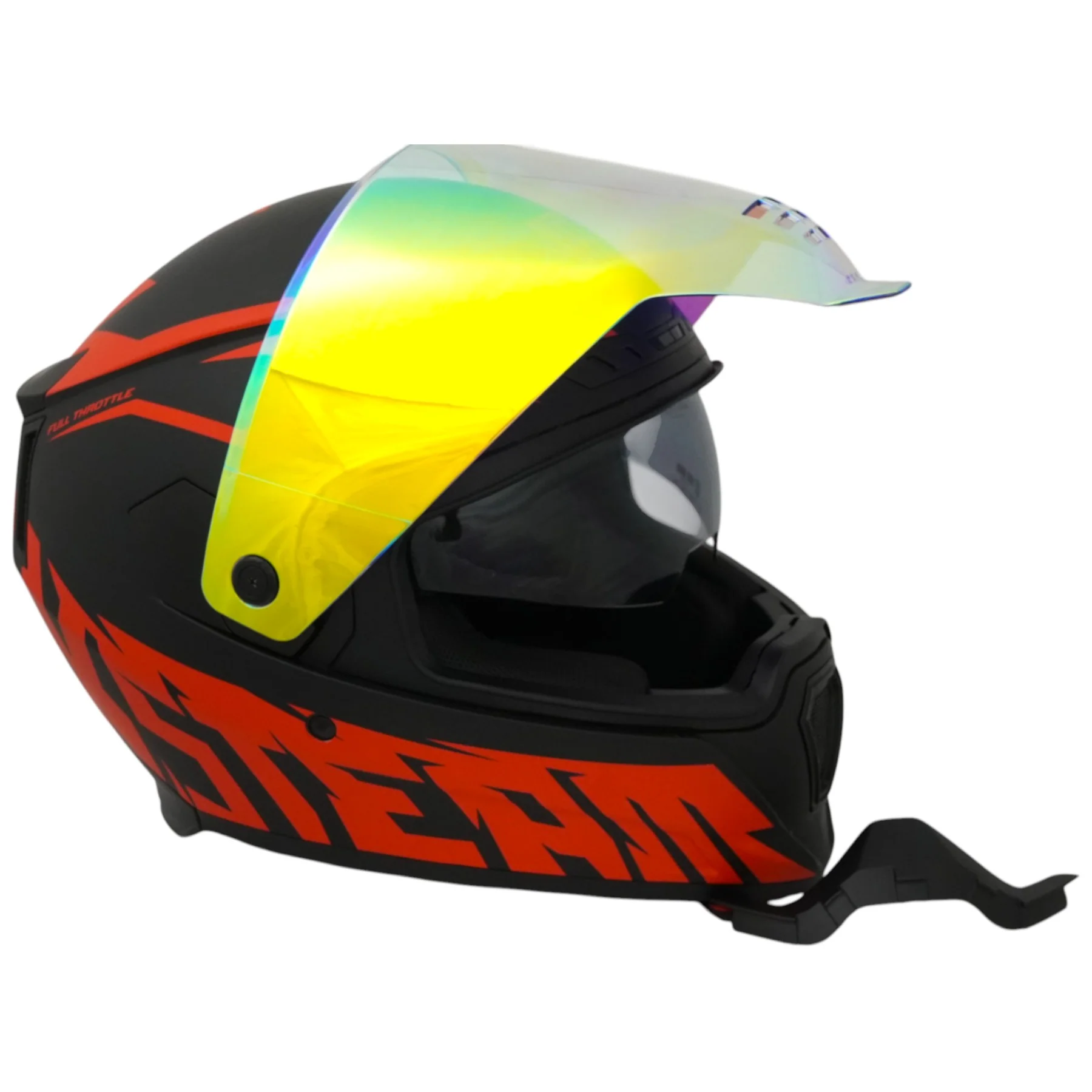 SFT FlatOut Red Full Face Helmet - Image 17