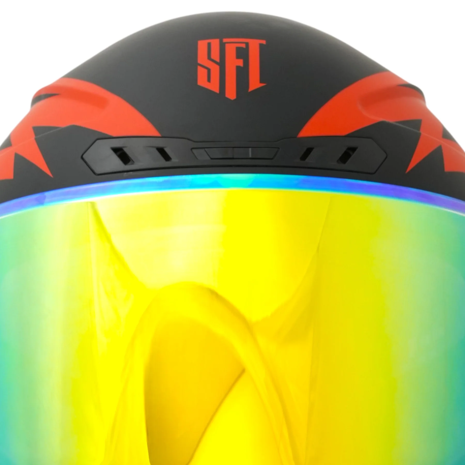 SFT FlatOut Red Full Face Helmet - Image 18