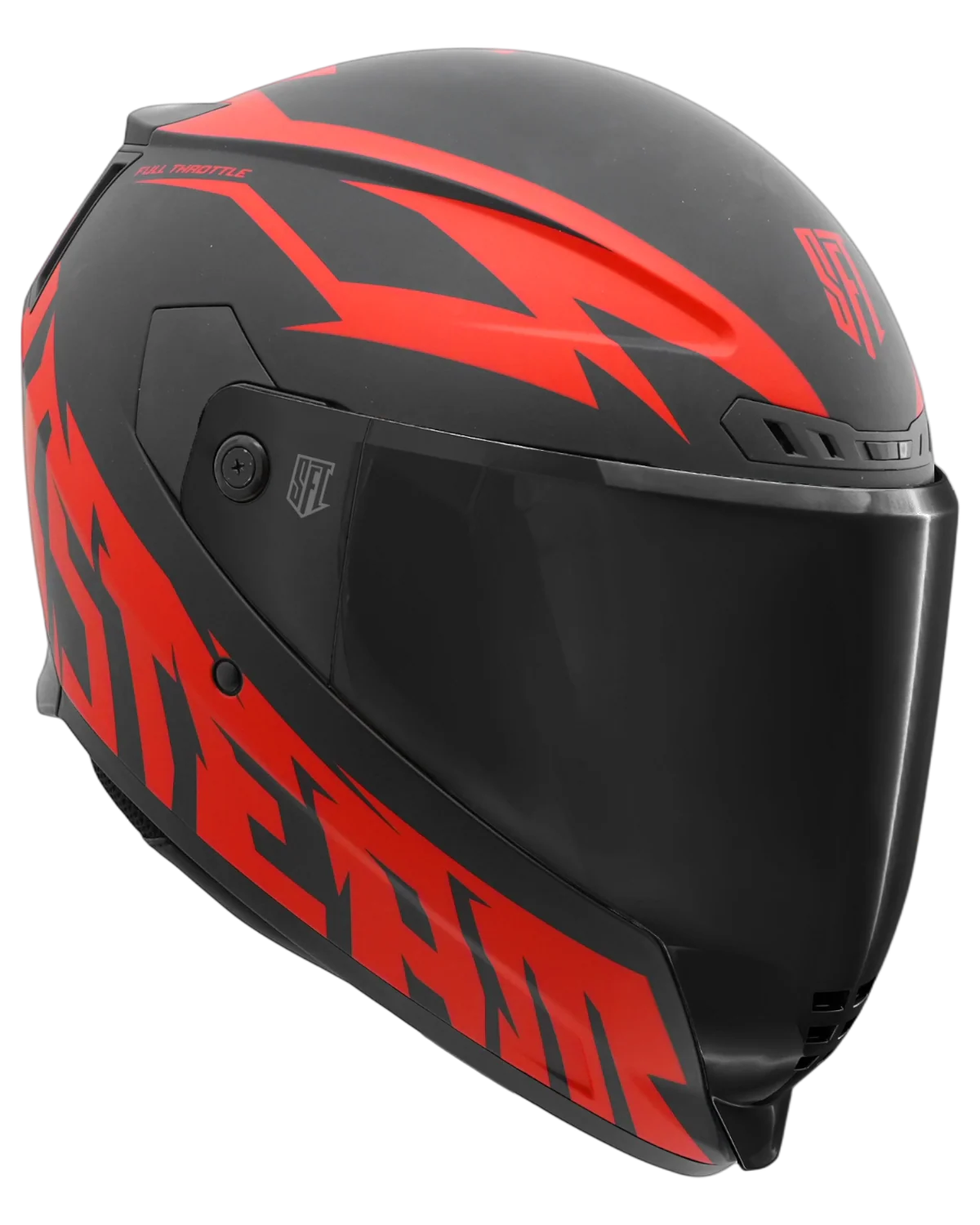 SFT FlatOut Red Full Face Helmet - Image 20