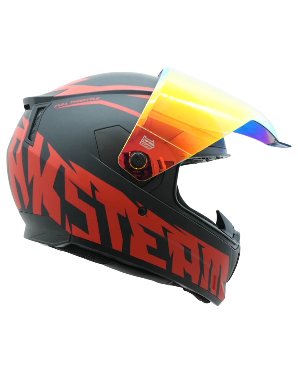 SFT FlatOut Red Full Face Helmet - Image 26