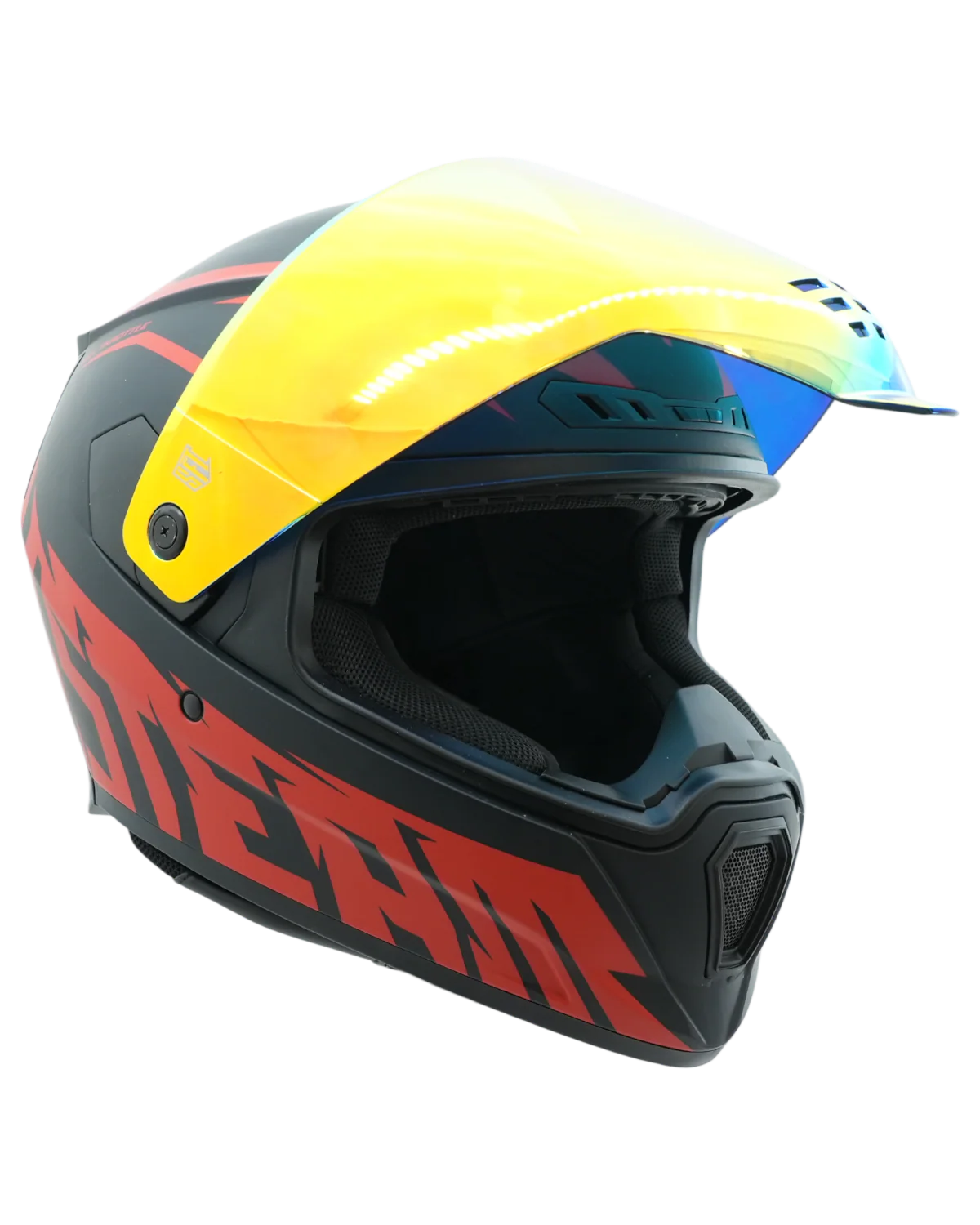 SFT FlatOut Red Full Face Helmet - Image 27