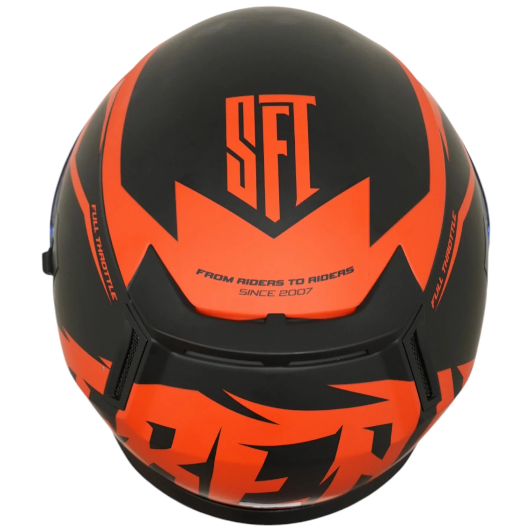 SFT FlatOut Red Full Face Helmet - Image 8