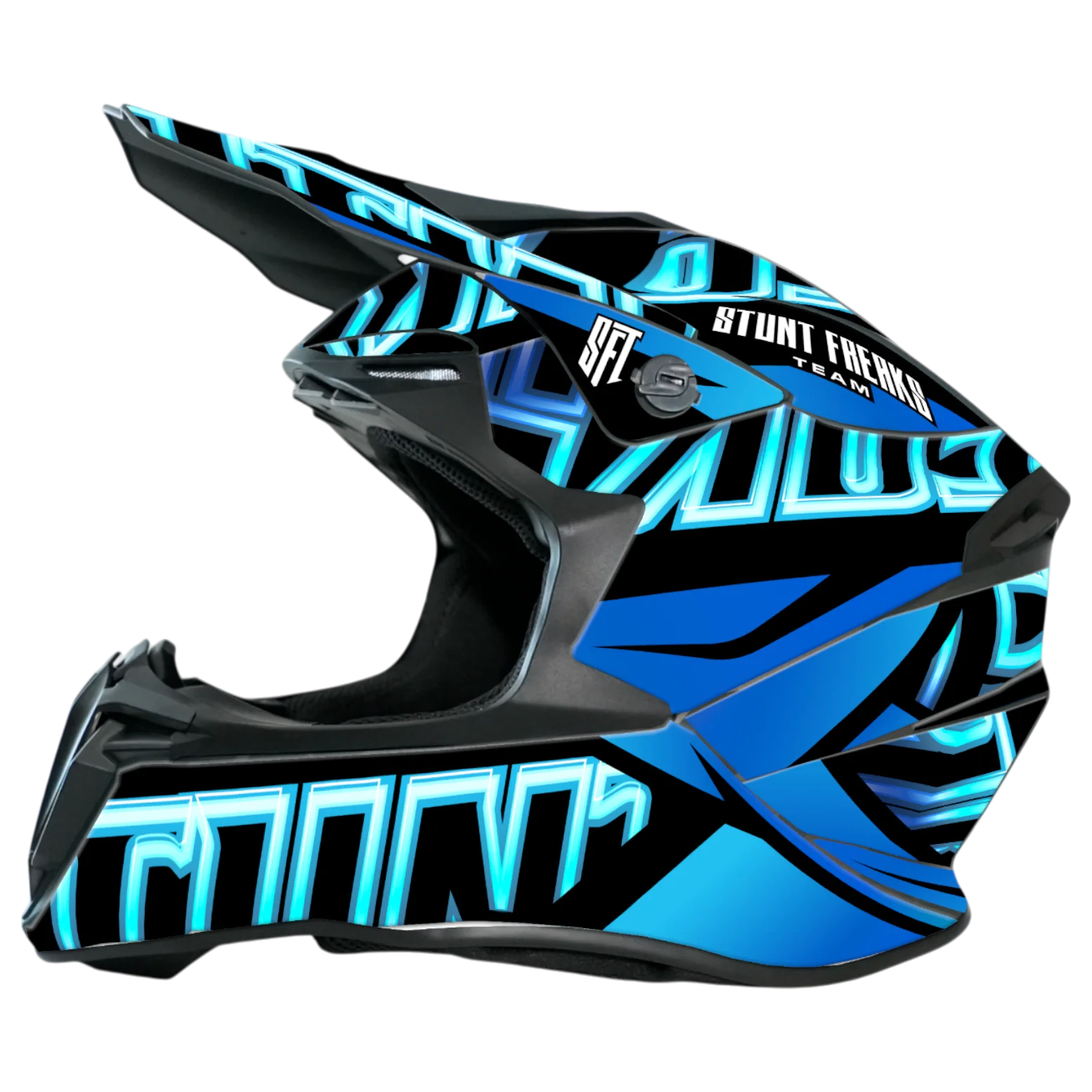 SFT Neo Blue Helmet Graphics - Image 3