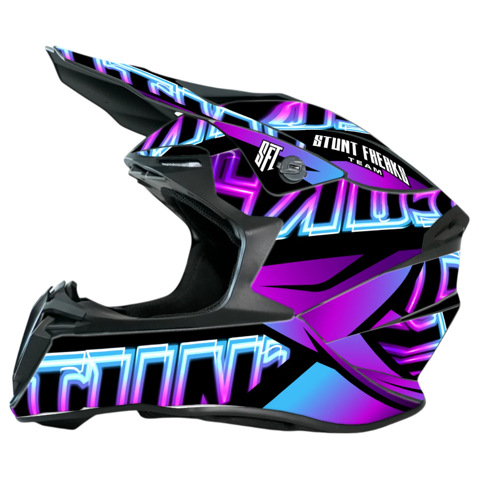 SFT Neo Purple Helmet Graphics - Image 3