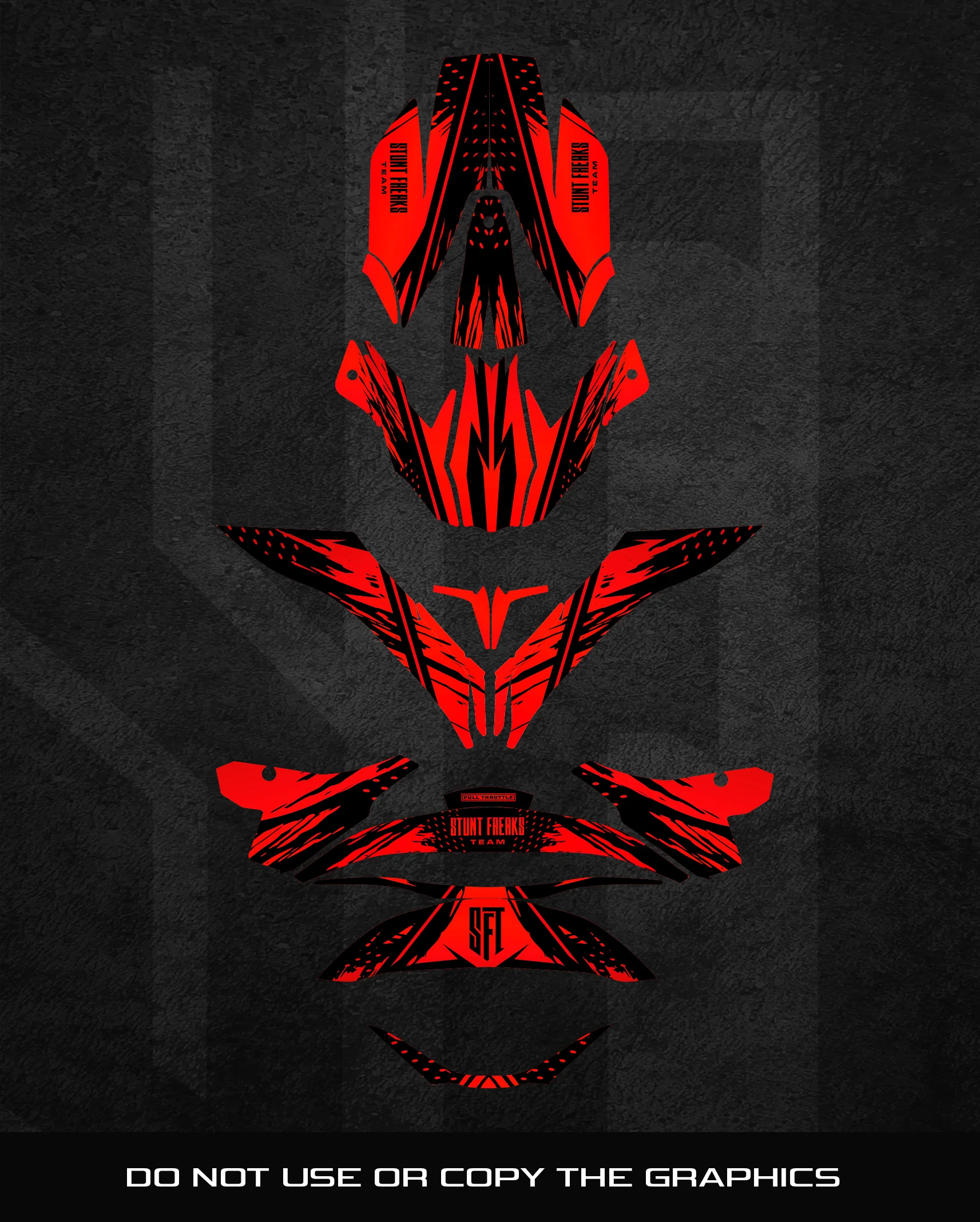 SFT Sunrise Red Helmet Graphics - Image 2