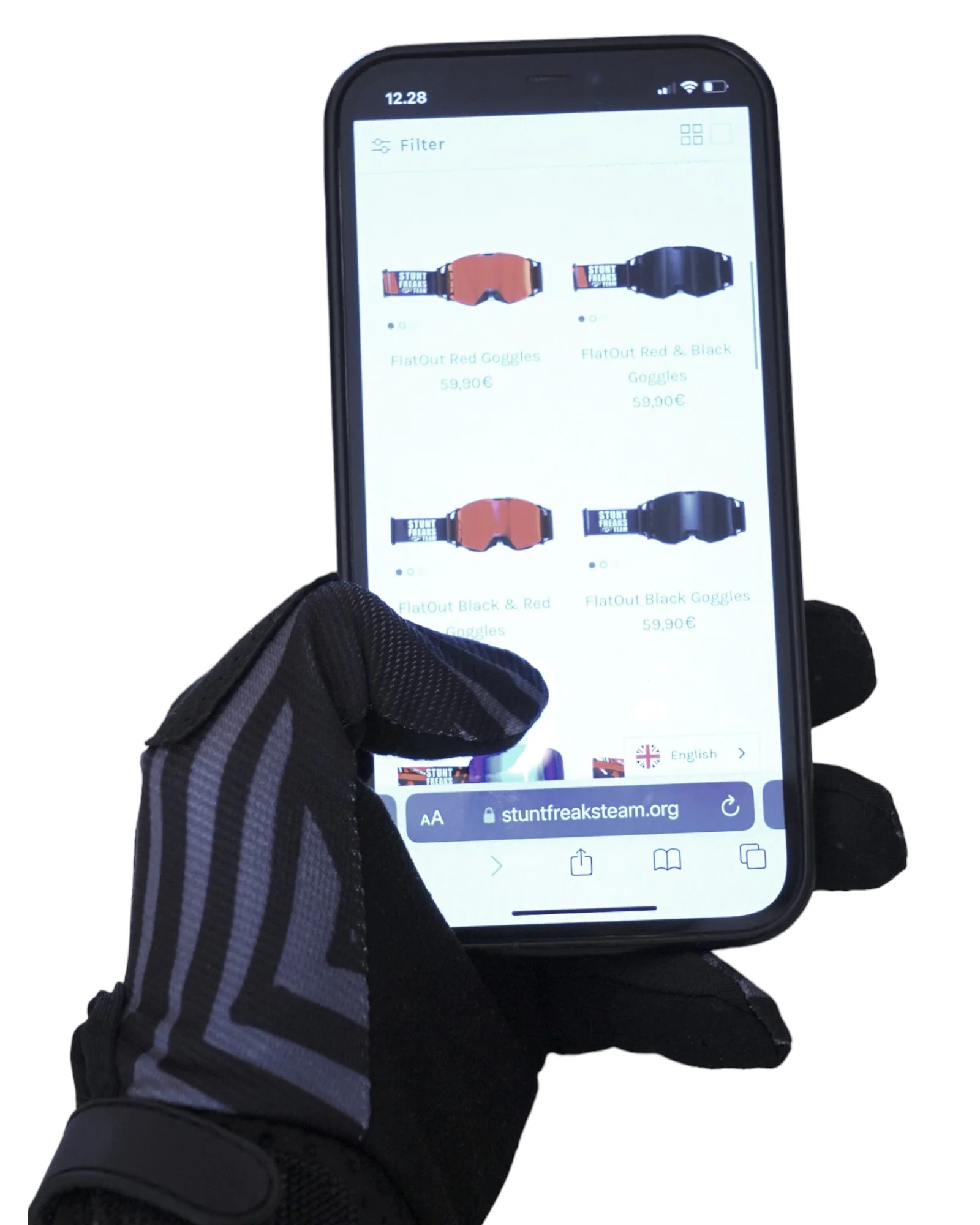 Touch Black Gloves - Image 6