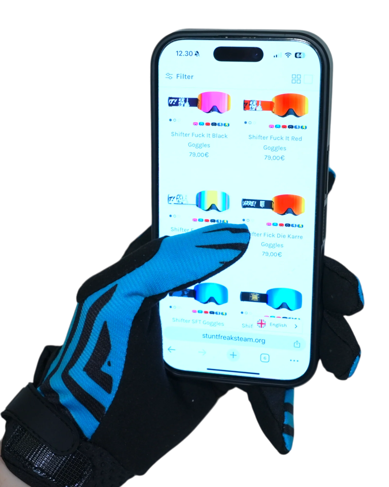 Touch Blue Gloves - Image 3
