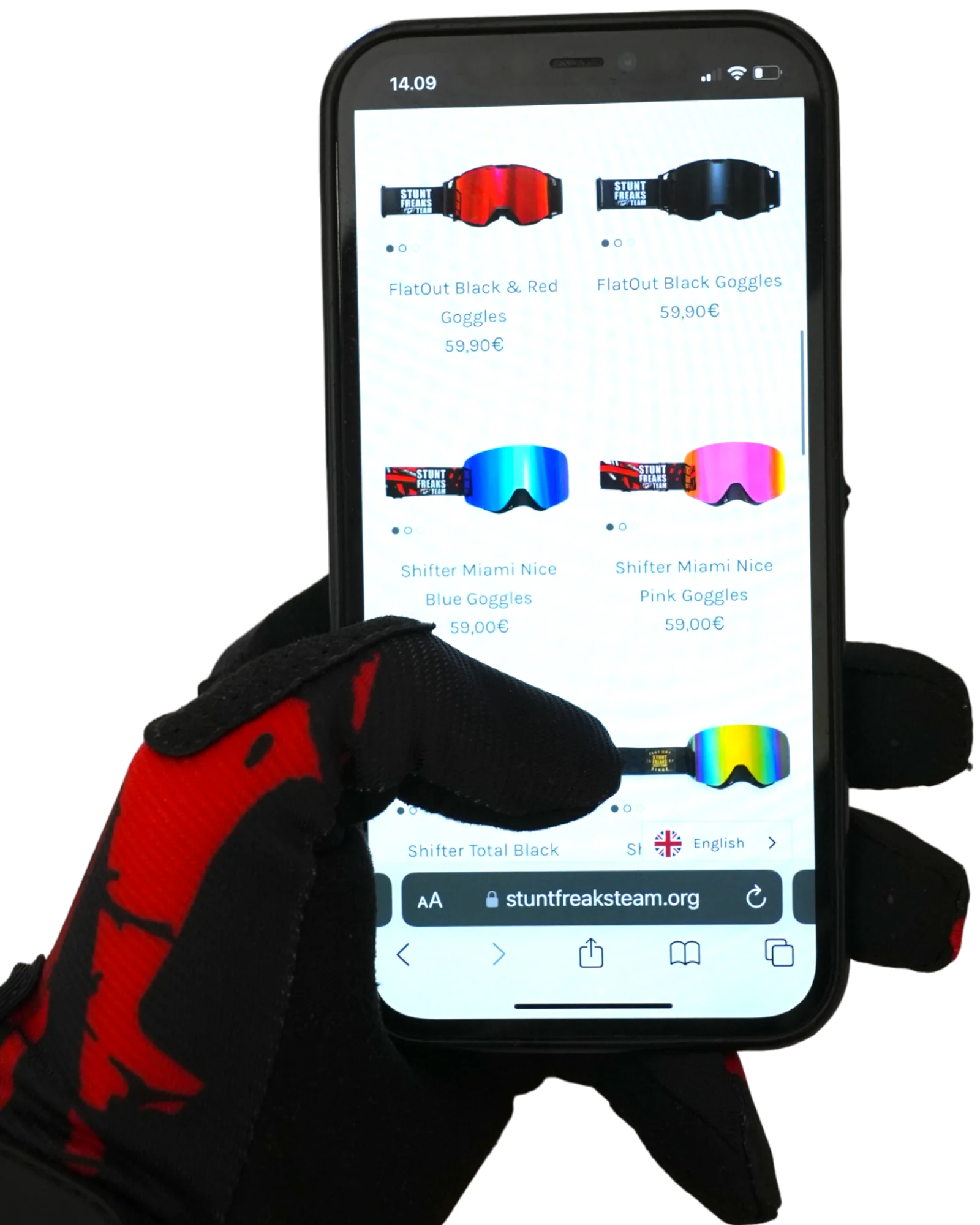Touch Skull Red Gloves - Image 4