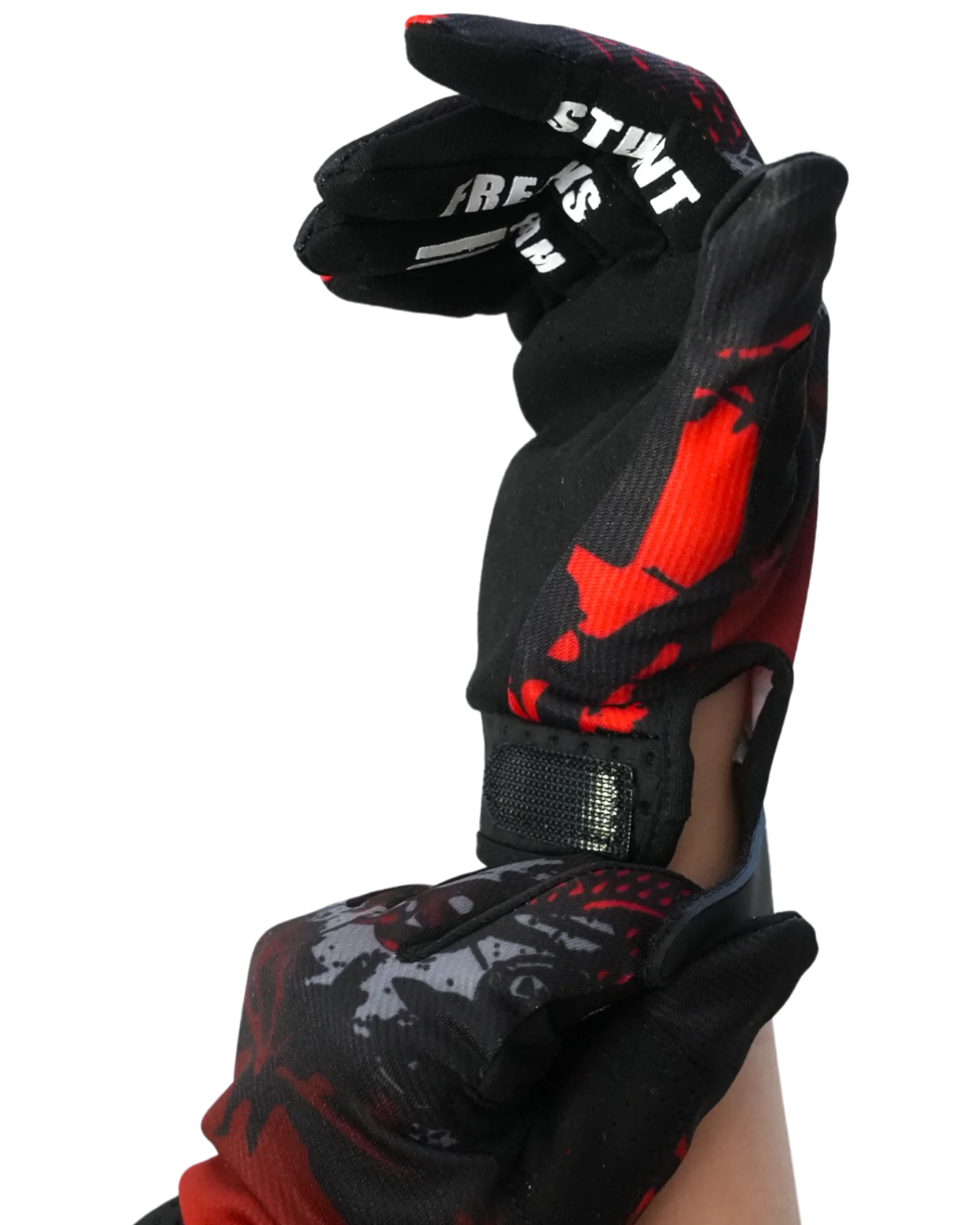 Touch Skull Red Gloves - Image 5