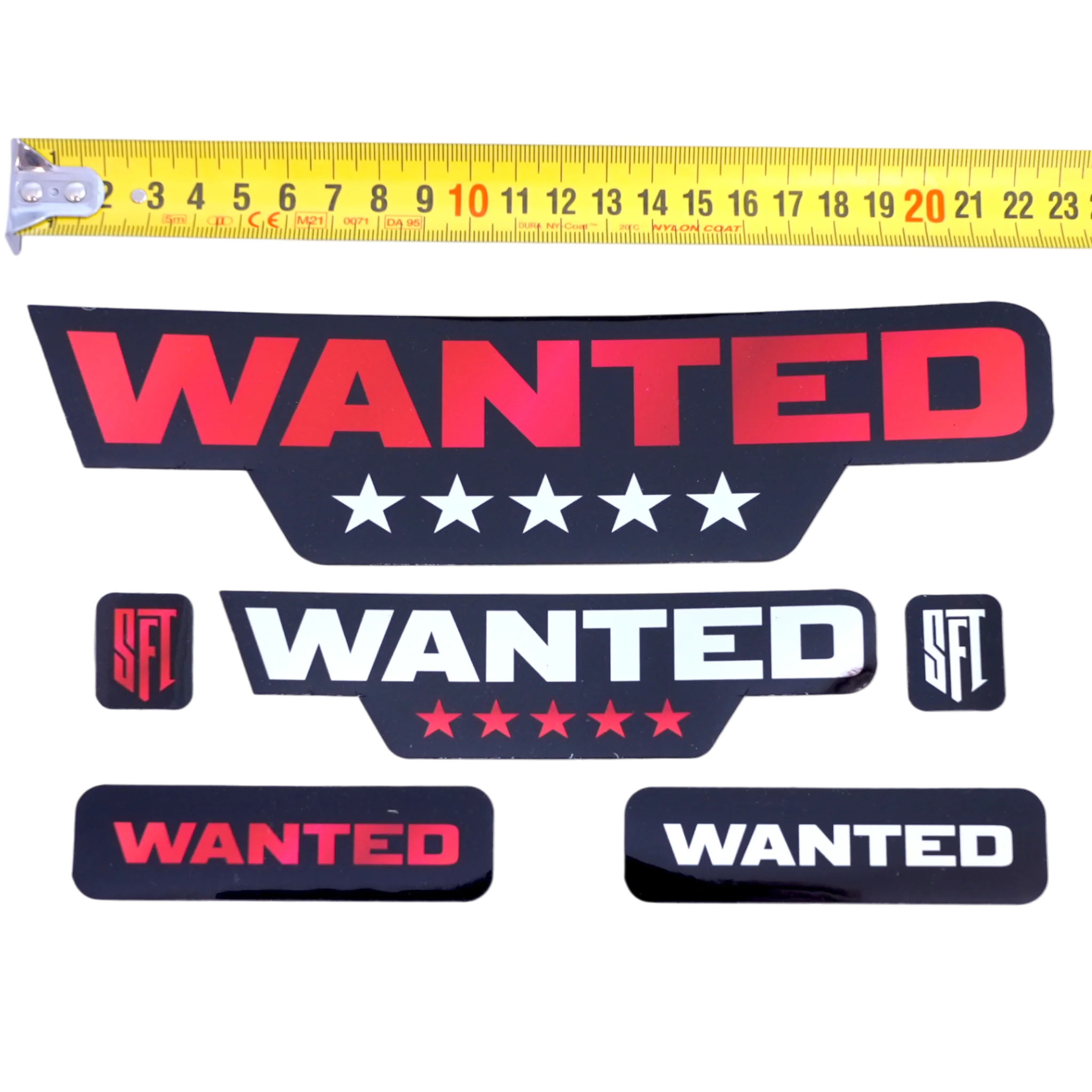 Wanted Sticker - Red - Image 2